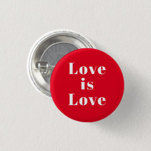 "Liebe ist Liebe" rot Button