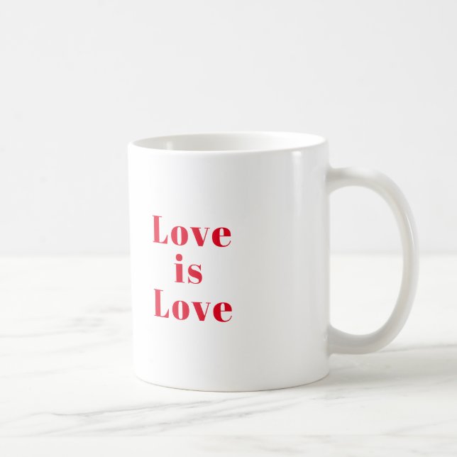 "Liebe ist Liebe" rot Kaffeetasse (Rechts)