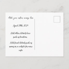 Liebe ist Liebe Save the Date oder Ankündigung Postkarte
