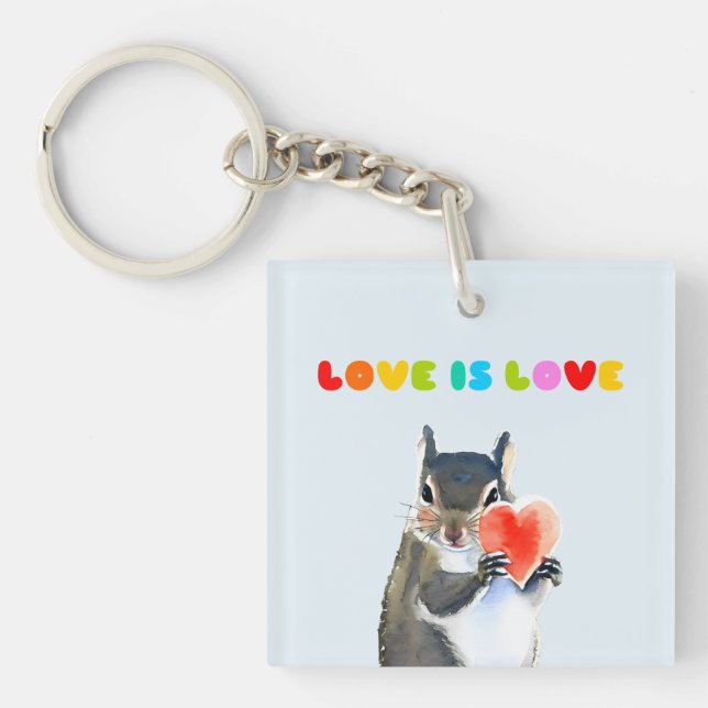 Liebe ist Liebe Schlüsselanhänger (Vorderseite)