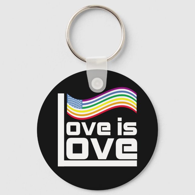 Liebe ist Liebe Schlüsselanhänger (Vorderseite)