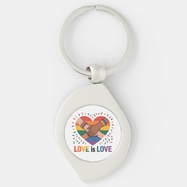 Liebe ist Liebe Schlüsselanhänger (Vorderseite)