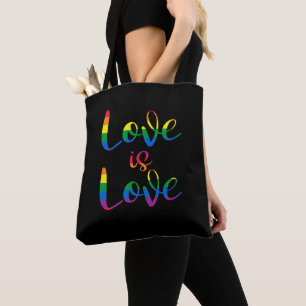 Liebe ist Liebe Schriftzug LGBT Schwarz