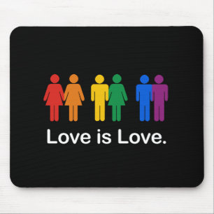 LIEBE IST LIEBE-SCHWARZES MOUSEPAD
