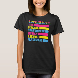Liebe ist Liebe schwul Bisexuelle Transgender Asex T-Shirt