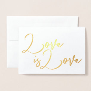 Liebe ist Liebe Schwule Verlobung Hochzeit Glückwü Folienkarte