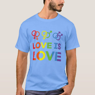 Liebe ist Liebe Shirt Liebe Regenbogen schwul lesb