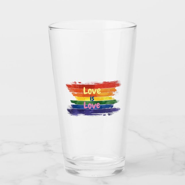 Liebe ist Liebe, Stolz Design Glas (Vorderseite)