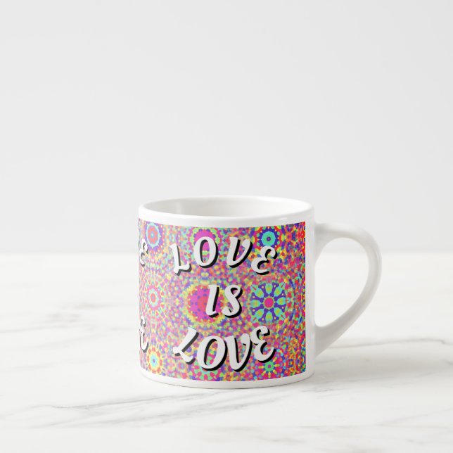 Liebe ist Liebe-Stolz Espressotasse (Rechts)
