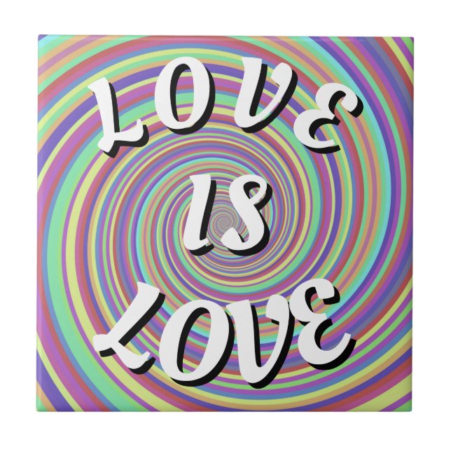 Liebe ist Liebe-Stolz Fliese (Vorderseite)