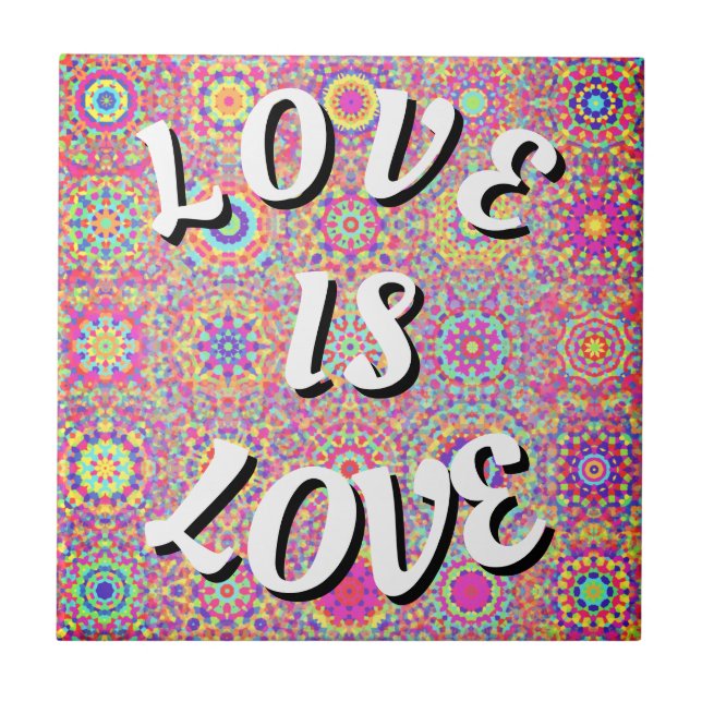 Liebe ist Liebe-Stolz Fliese (Vorderseite)