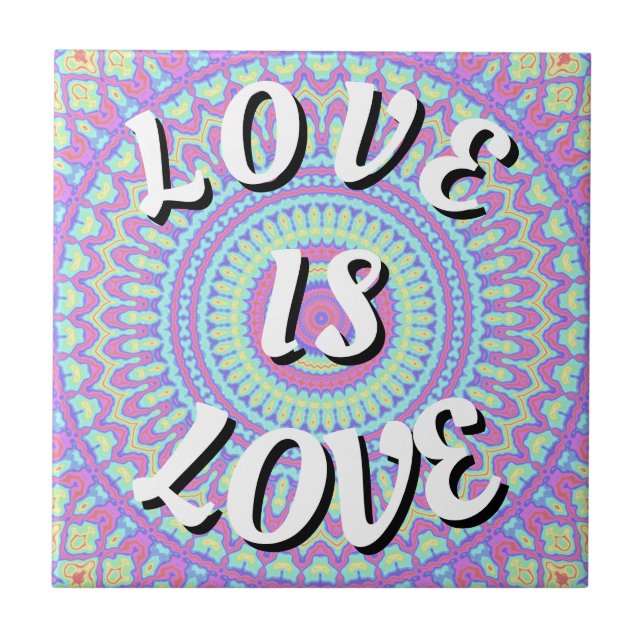 Liebe ist Liebe-Stolz Fliese (Vorderseite)