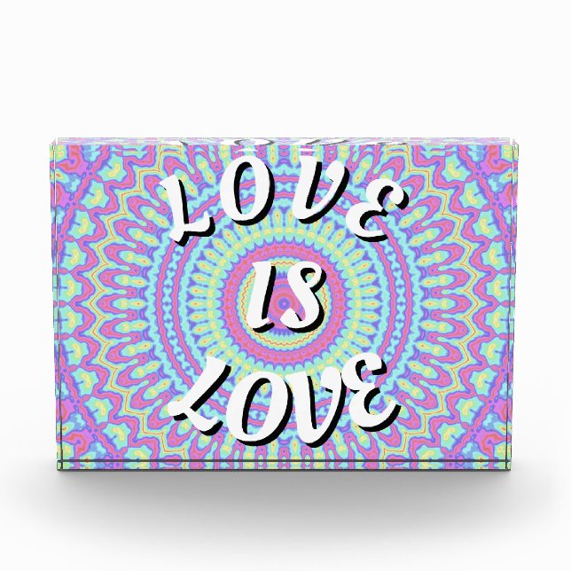 Liebe ist Liebe-Stolz Fotoblock (Vorderseite)