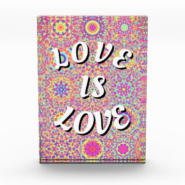 Liebe ist Liebe-Stolz Fotoblock (Vorderseite)