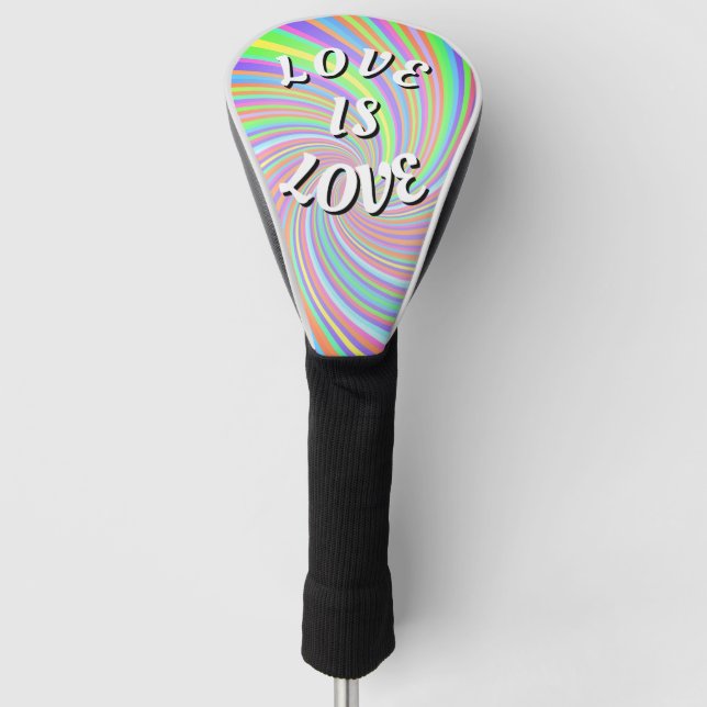Liebe ist Liebe-Stolz Golf Headcover (Vorderseite)