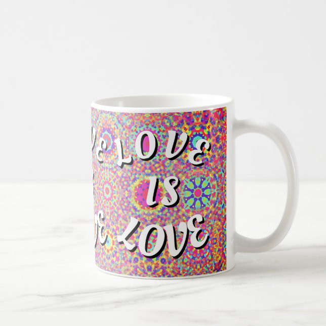 Liebe ist Liebe-Stolz Kaffeetasse (Rechts)