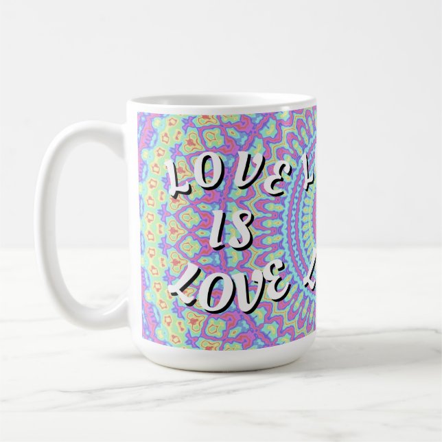 Liebe ist Liebe-Stolz Kaffeetasse (Links)
