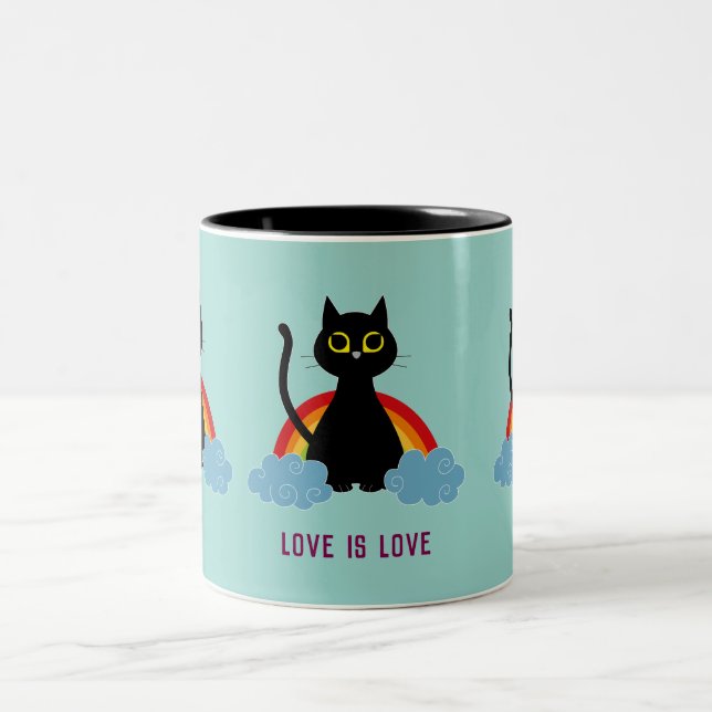 LIEBE IST LIEBE Stolz Katze Tasse (Mittel)