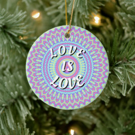 Liebe ist Liebe-Stolz Keramik Ornament