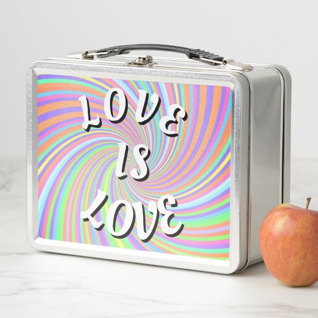 Liebe ist Liebe-Stolz Metall Brotdose (Beispiel)