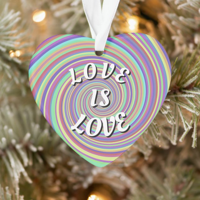 Liebe ist Liebe-Stolz Ornament (Baum)