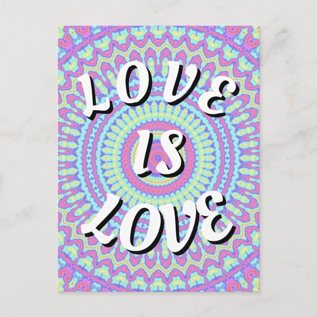 Liebe ist Liebe-Stolz Postkarte (Vorderseite)