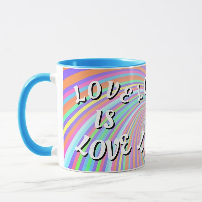Liebe ist Liebe-Stolz Tasse (Links)