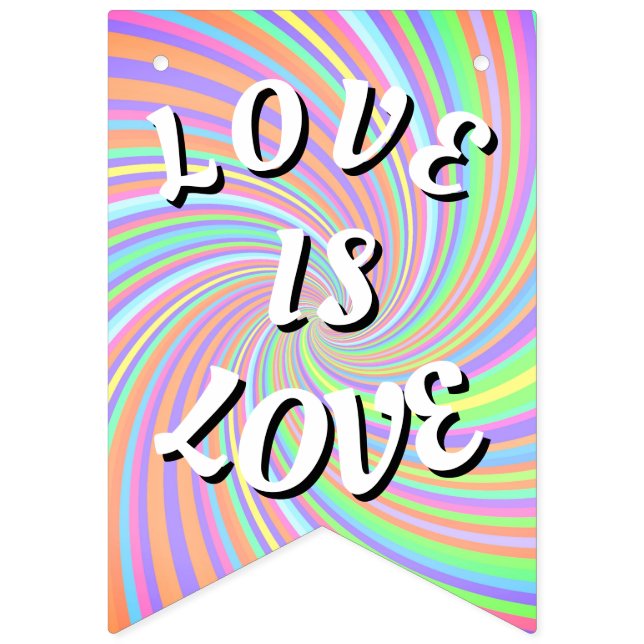 Liebe ist Liebe-Stolz Wimpelkette (Erste Fahne)