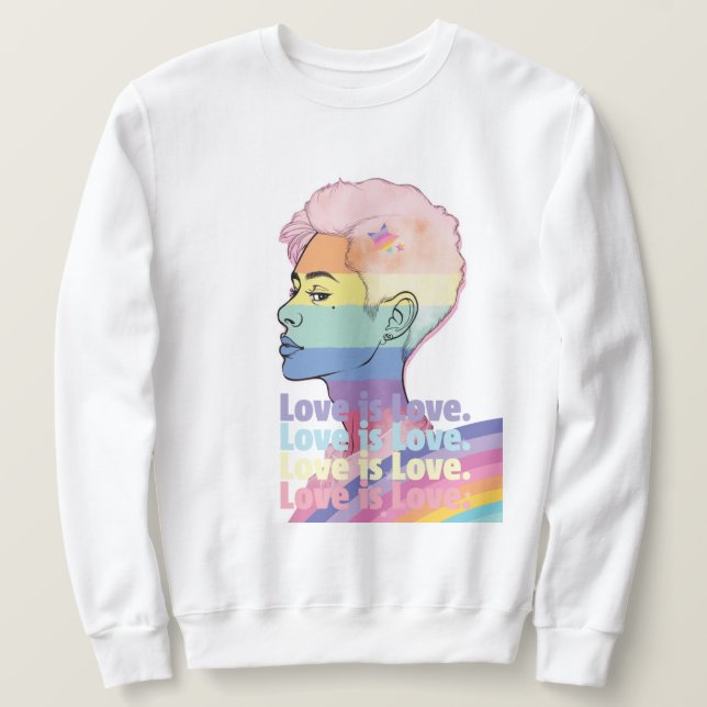 Liebe ist Liebe Sweatshirt (Design vorne)