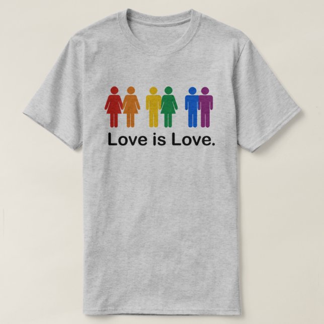 Liebe ist Liebe T-Shirt (Design vorne)