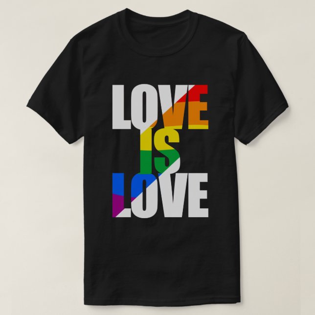 Liebe ist Liebe T-Shirt (Design vorne)