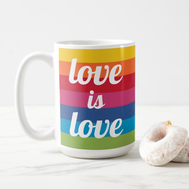 Liebe ist Liebe Tasse (Mit Donut)