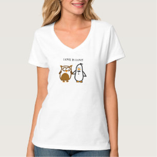 "LIEBE IST LIEBE" V-Hals (Frauen) T-Shirt