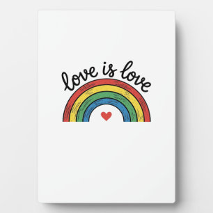 Liebe ist Liebe Vintage Regenbogen Herz Shirt Desi Fotoplatte