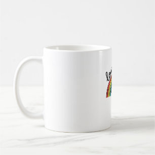 Liebe ist Liebe Vintage Regenbogen Herz Shirt Desi Kaffeetasse