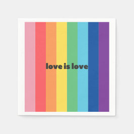 Liebe ist Liebe Weincocktail Napkins Serviette