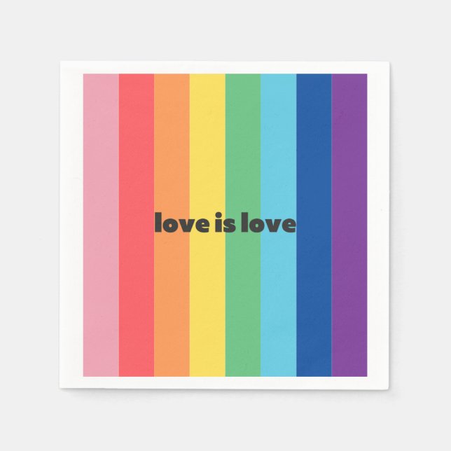 Liebe ist Liebe Weincocktail Napkins Serviette (Vorderseite)