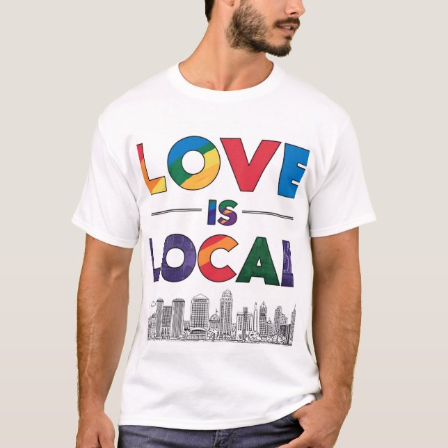 Liebe ist lokaler britischer T - Shirt - LGBTQ+-T- (Vorderseite)