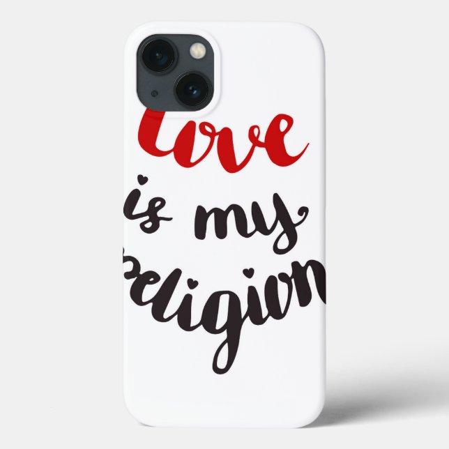 Liebe ist meine Religion Case-Mate iPhone Hülle (Rückseite)
