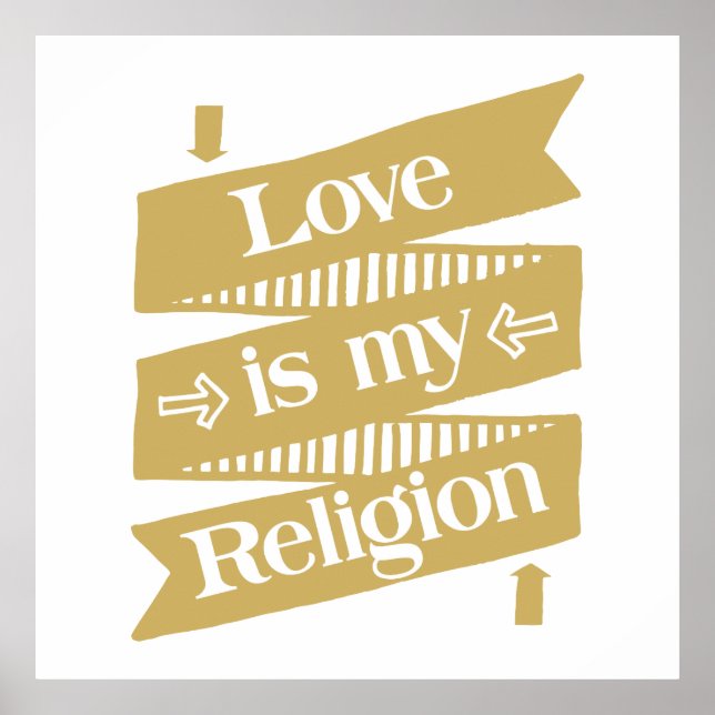 Liebe ist meine Religion Poster (Vorne)
