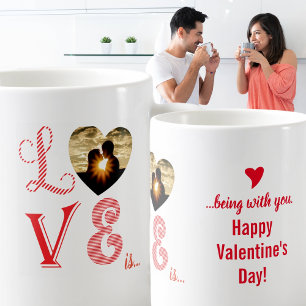 Liebe ist mit dir Valentinstag Tasse