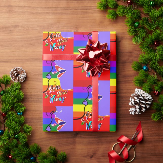 Liebe ist nie falscher Stolz Geschenkpapier (Feiertagsgeschenk)