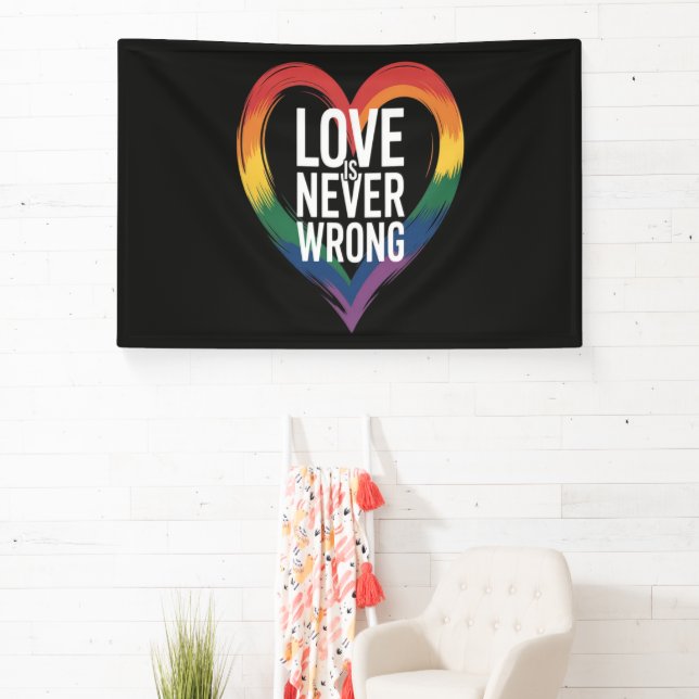Liebe ist niemals falsch Pride Month LGBT Banner (InSitu)