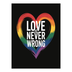 Liebe ist niemals falsch Pride Month LGBT Fotodruck