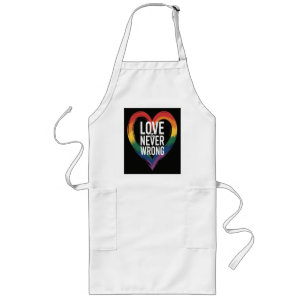 Liebe ist niemals falsch Pride Month LGBT Lange Schürze