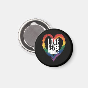 Liebe ist niemals falsch Pride Month LGBT Magnet