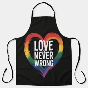 Liebe ist niemals falsch Pride Month LGBT Schürze