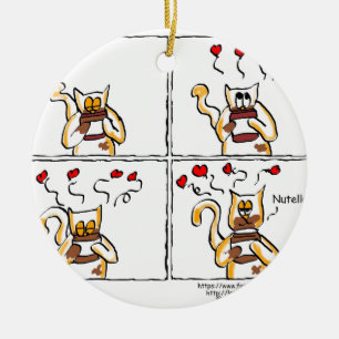 Liebe ist Nutella Keramik Ornament