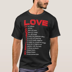 Liebe ist Patient 1 Korinther 13 Geschenk für Chri T-Shirt