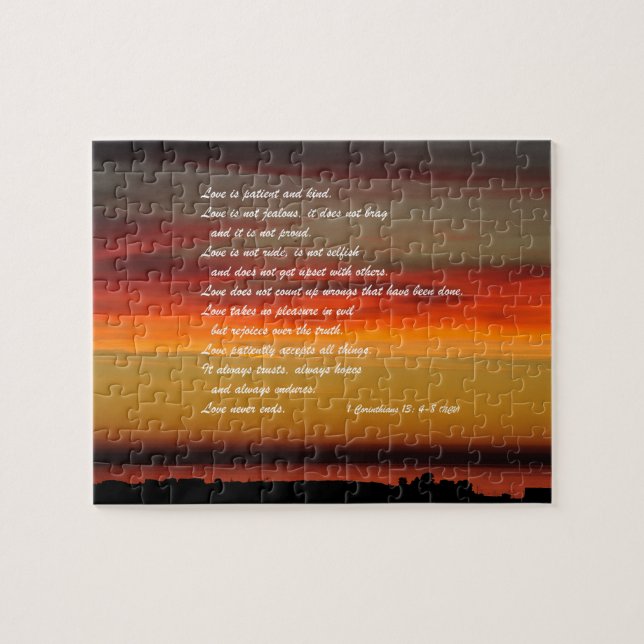 Liebe ist Patient Custom Jigsaw Puzzle (Horizontal)